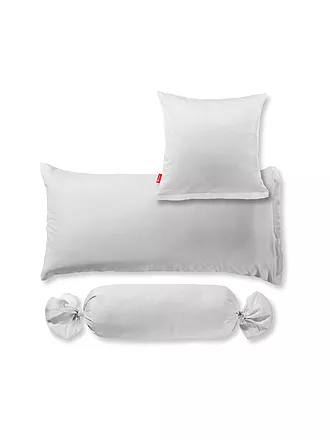 FLEURESSE | Funda de almohada de satén Royal Uni 2 unidades 70x90cm Blanco | silber